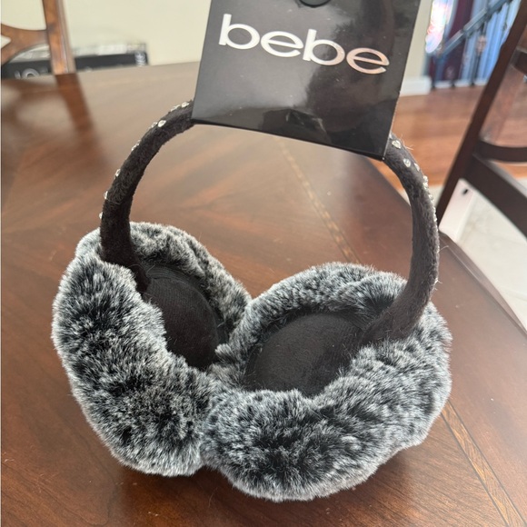 Bebe Faux Fur Embellished Earmuffs - Picture 4 of 5